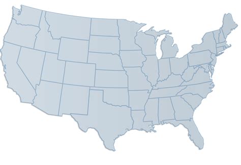 Mapa De Estados Unidos PNG