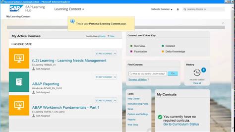 systeem uitleg sap learning hub catalog