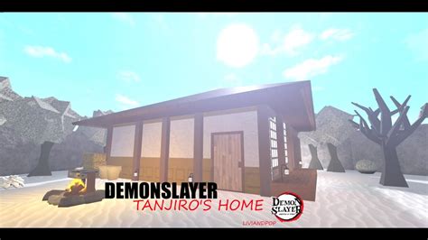 Demon Slayer Tanjiros House In Bloxburg Snowy Mountain Youtube