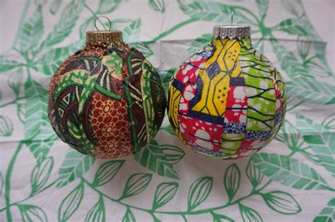 Amazing Diy African Wax Print Ornaments For A Global Christmas Tree