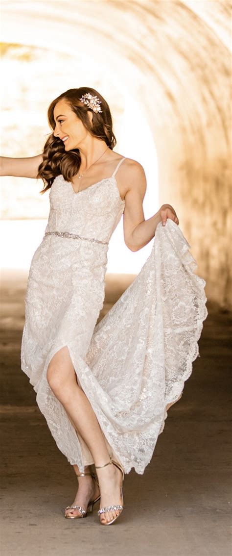 Galina Signature Swg Sequin Lace Sheath Wedding Dress With Cry