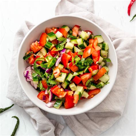 Indian Kachumber Salad An Easy Side Salad Searching For Spice