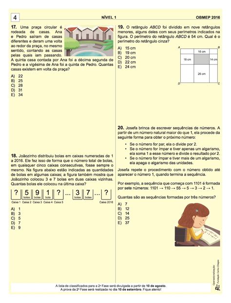 Questões Obmep 6 Ano