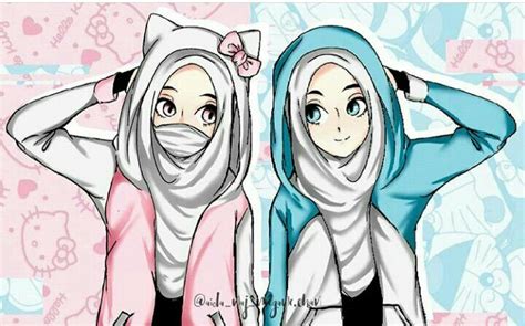 Unduh 87 gambar animasi 4 orang paling bagus gratis. Gambar Kartun Muslimah Bercadar Anime Muslimah Anime Hijab ...