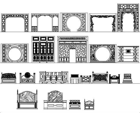 Architecture Decorative Cad Blocks Bundle V10 Architectural