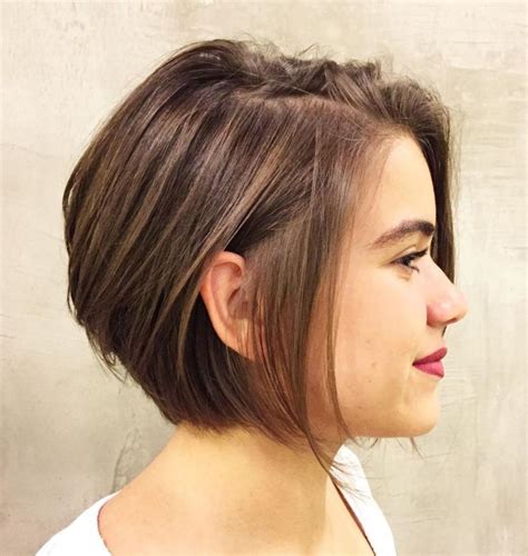 Side Parted Chin Length Bob For Fine Hair Bob Hairstyles For Fine