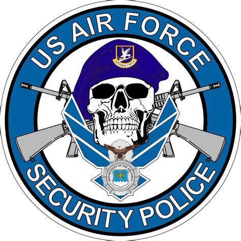 Us Air Force Usaf Security Police Skull Decal Sticker Ebay