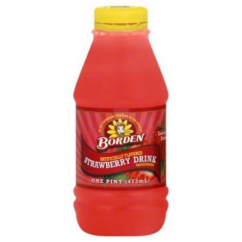 Borden Strawberry Drink 1 Pint Foods Co