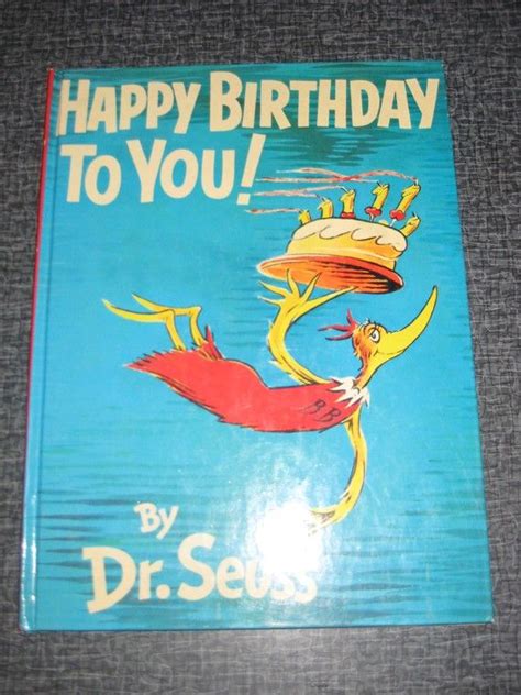 Happy Birthday To You Dr Seuss Book Plmtokyo
