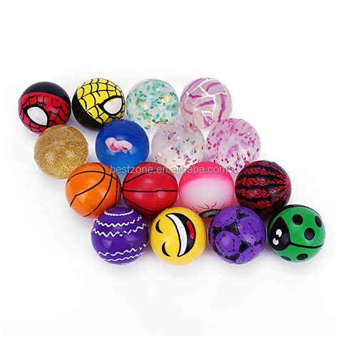 45 Mm Solid Colorful Bouncing Ball Mixed Colortoy Rubber Jumping Ball