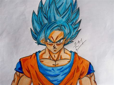 Goku super saiyan is a male character from the manga dragon ball z. Drawing Goku Super Saiyan Blue | DragonBallZ Amino