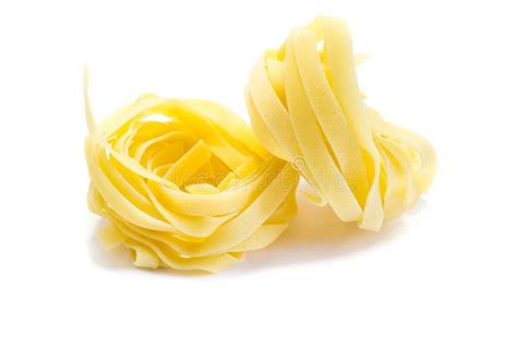 Ribbon Pasta Isolated On White Background Stock Photo Image Of White