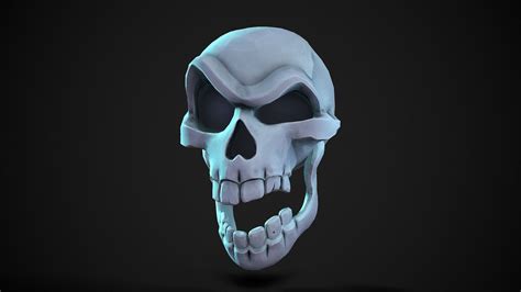 Stylized Skull 3D model | CGTrader