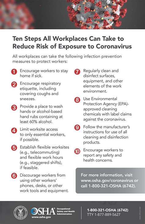 Free Health Osha Coronavirus Risk Labor Law Poster 2021