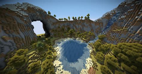 Mountain Basin Custom Terrain Minecraft Worlds Curseforge