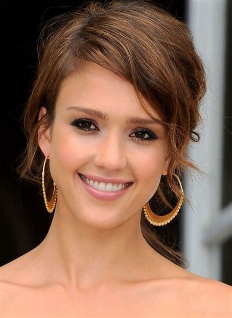 Jessica Alba Long Hairstyles Sassy Messy Updo For Ladies Pretty