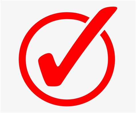 Download Red Check Mark Png Download Check Mark In Circle Png