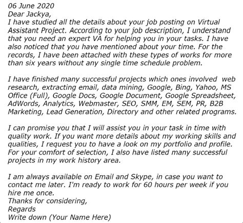 Jul 02, 2021 · another important thing is upwork cover letter and you have to avoid cover letter mistakes when writing a proposal. How To Become A Virtual Assistant No Experience Required Home
