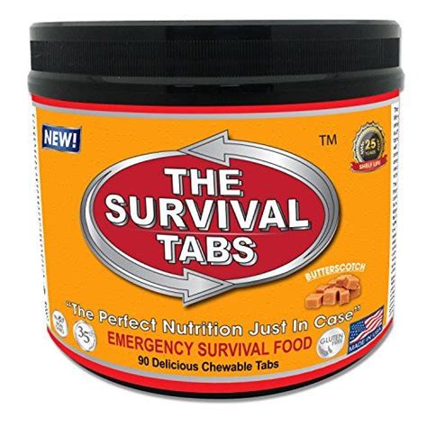 Survival Tabs 7day Food Supply 90 Tabs Emergency Food Ration Survival