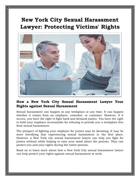 ppt new york city sexual harassment lawyer protecting victims rights powerpoint presentation