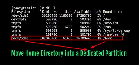 How To Move Home Directory To New Partition Or Disk In Linux