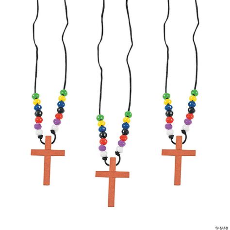 Colors Of Faith Cross Necklaces 12 Pc Oriental Trading