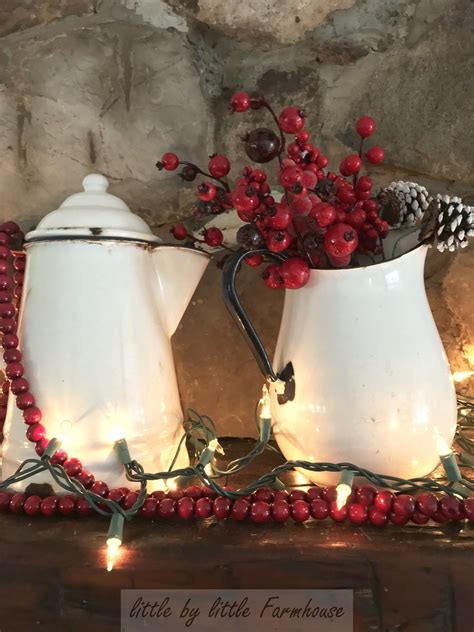 View color palettes, designs and more. Farmhouse Christmas Home Tour {Part One} - Little by ...