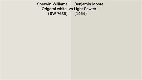Sherwin Williams Origami White Sw 7636 Vs Benjamin Moore Light Pewter