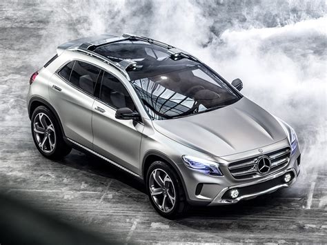 Mercedes Benz Gla Concept Car Lights Silver Wallpapermercedes