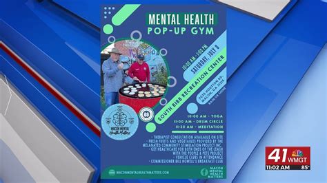 macon mental health matters hosting pop up gym with other local agencies youtube