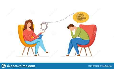 Psychology Therapy Counseling Vector Concept Cartoon Illustration Of