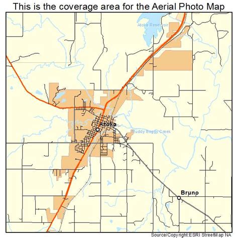 Aerial Photography Map Of Atoka Ok Oklahoma