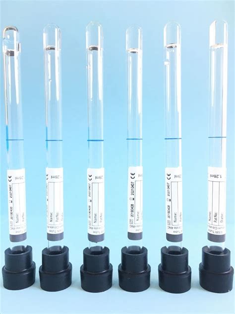 Black ESR Blood Collection Vacuum Tube China ESR Sodium Citrate 1 4