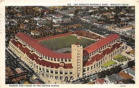 Wrigley Field Los Angeles Replica Postcard SportsHistoryCollectibles Com