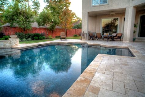 Grecian Roman Style Pool 2 With Spa Leh Contemporary Pool