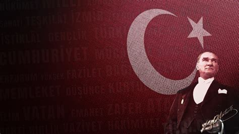 atatürk ve türk bayrağı duvar kağıdı seyma isik