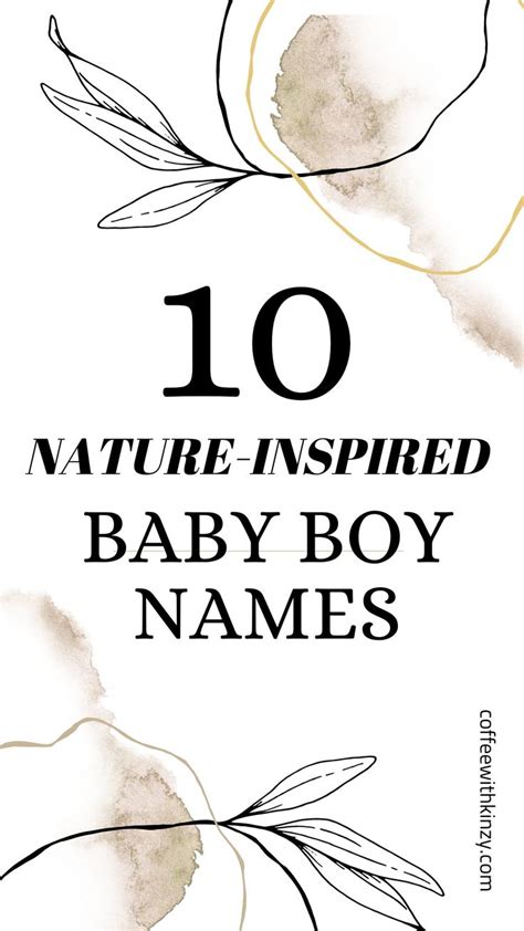 10 Nature Baby Boy Names Youll Love An Immersive Guide By Coffee