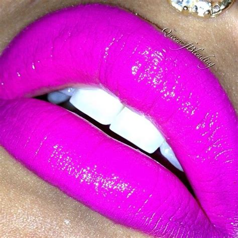 Passionate Hot Pink Lips Hot Pink Lips Stunning Eyes Beautiful Smile