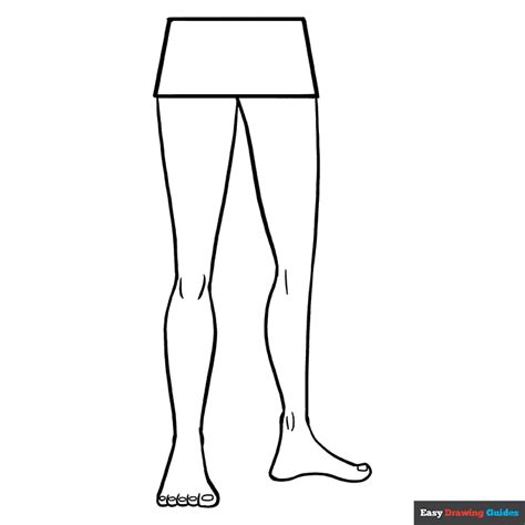 Legs Coloring Page Easy Drawing Guides