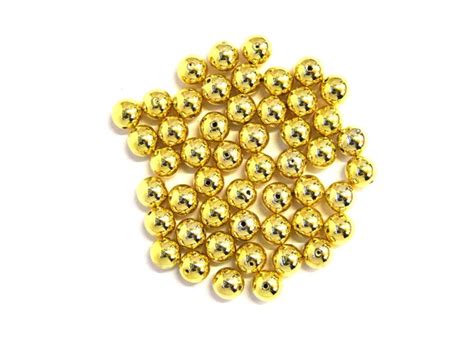 Pearl Beads 10mm Gold Choice Of Pack Sizes Art And Craft Factory