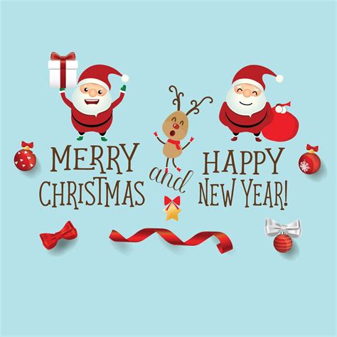 merry christmas and happy new year image