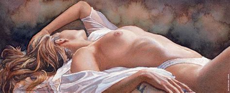 Steve Hanks Nude Realism Figure Watercolor Paintings American Artist