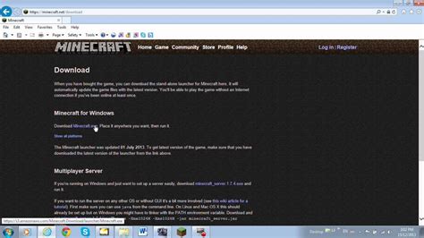 How To Install Minecraftexe Using Internet Explorer Youtube