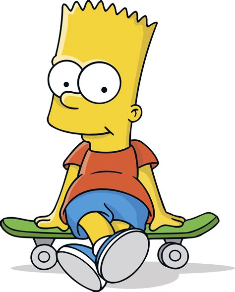 Check Out This Transparent Bart Simpson On A Skate Board Png Image