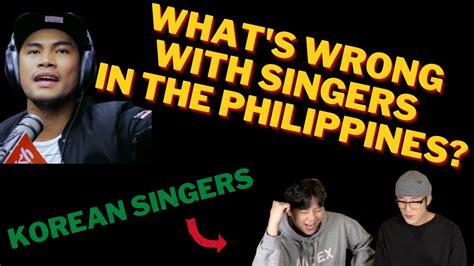 korean singers react to filipino singer [bugoy drilon] why are filipinos good at singing