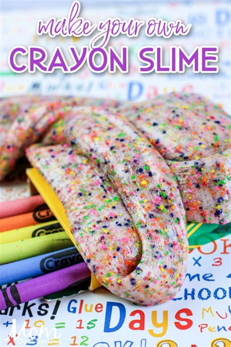 Make Your Own Easy Crayon Slime In 2020 Basic Slime Recipe Slime