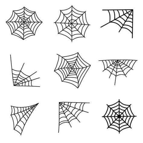 Spider Web Clip Art Spooky Halloween Clip Art Digital Stamps Photoshop