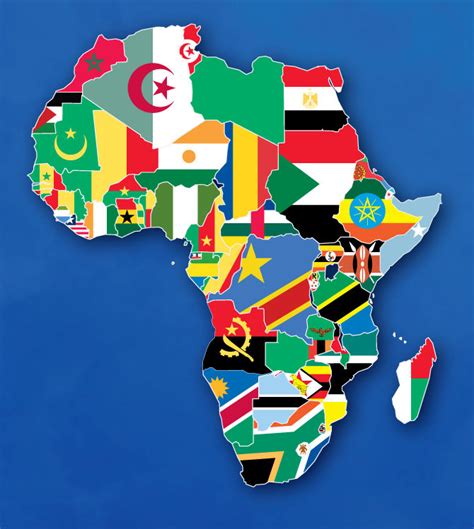 Map Of African Flags By Ajmedwards On Deviantart