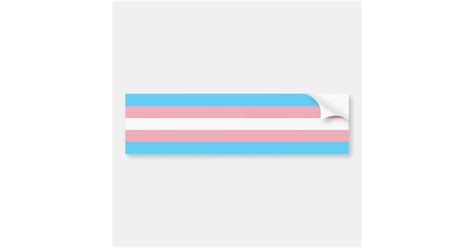 Transgender Pride Flag Lgbt Trans Rainbow Bumper Sticker Zazzle