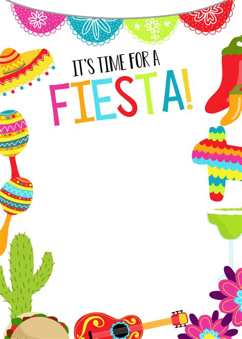 Fiesta Invitation Clip Art